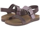 Rockport Total Motion Romilly Buckled Sandal (sparrow Smooth/silver Pearl) Women's Sandals
