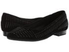 Hush Puppies Phoebe Ladder Stud (black Suede) Women's Flat Shoes