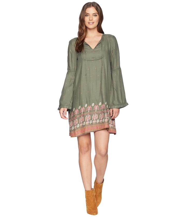 Roxy Brilliant Sky (thyme Perfect Wave Border) Women's Dress