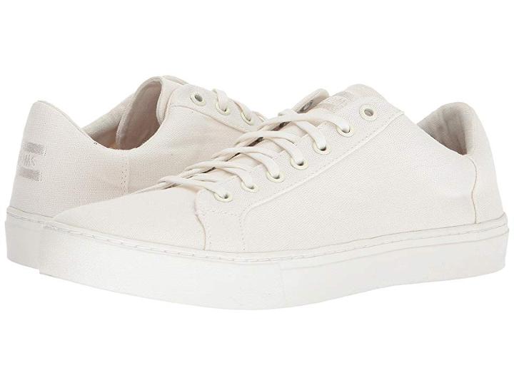 Toms Lenox (white Canvas) Men's Lace Up Casual Shoes