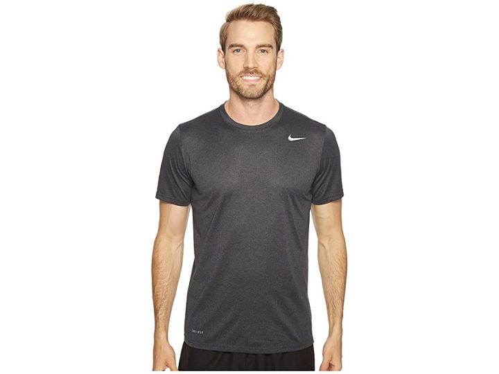 Nike Legend 2.0 Short Sleeve Tee (black/anthracite/heather/matte Silver) Men's T Shirt