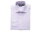 Lauren Ralph Lauren Classic Fit No-iron Print Warren Dress Shirt (thistle/blanc) Men's Long Sleeve Button Up