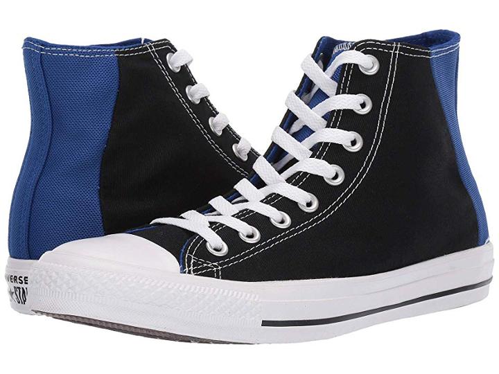 Converse Chuck Taylor(r) All Star(r) Color Block Patch Hi (black/blue/white) Athletic Shoes