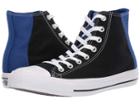 Converse Chuck Taylor(r) All Star(r) Color Block Patch Hi (black/blue/white) Athletic Shoes