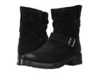 Frye Natalie Short Engineer Lug (black Soft Oiled Suede) Women's Pull-on Boots