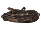 Ada Collection Midi Wrap Belt (black Snake) Women's Belts