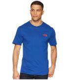 The North Face Bottle Source Red Box Tee (brit Blue) Men's T Shirt