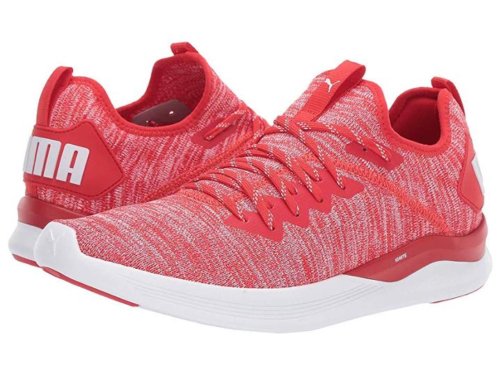 Puma Ignite Flash Evoknit (high Risk Red/puma White) Men's Shoes