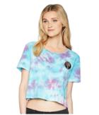 Volcom Gmj Core Short Sleeve Knit Top (turkish Blue) Women's Clothing