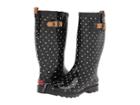 Chooka Classic Dot Rain Boot (black) Women's Rain Boots