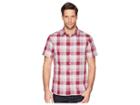 Perry Ellis Essential Plaid Pattern Shirt (rhododendron) Men's Clothing