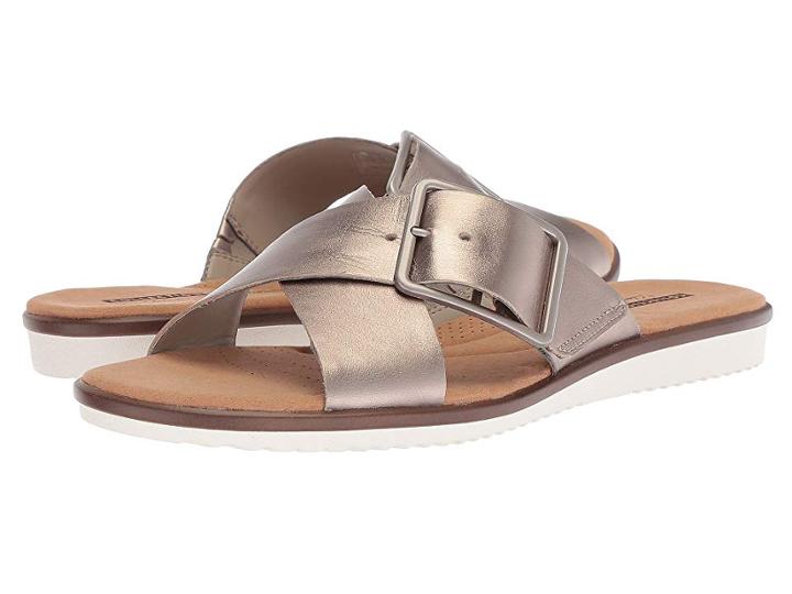 Clarks Kele Heather (pewter Leather) Women's Sandals