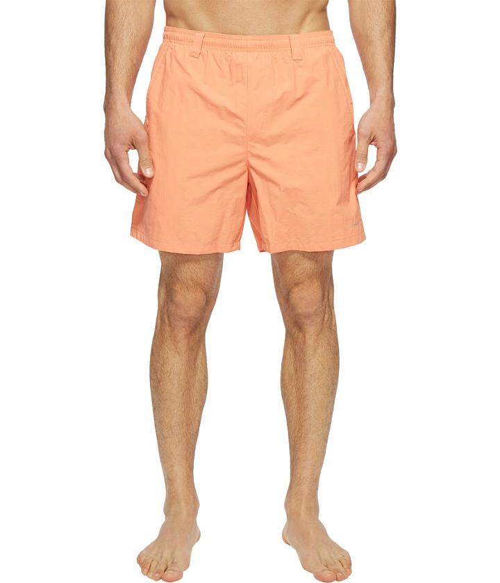 Columbia Backcast Iiitm Water Trunk (bright Peach) Men's Shorts