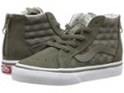 Vans Kids Sk8-hi Zip (infant/toddler) ((checkerboard) Dusty Olive) Boys Shoes