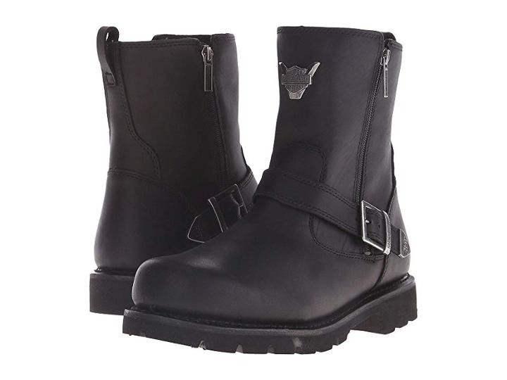 Harley-davidson Flagstone (black) Men's Zip Boots