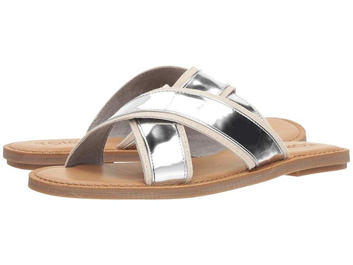Toms Viv (silver Specchio) Women's Sandals