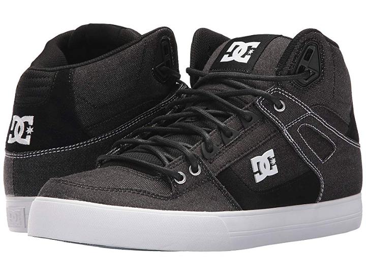 Dc Pure High-top Wc Tx Le (black/white/black) Men's Skate Shoes
