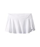 Nike Kids Court Pure Tennis Skirt (little Kids/big Kids) (white/white/white/black) Girl's Skirt