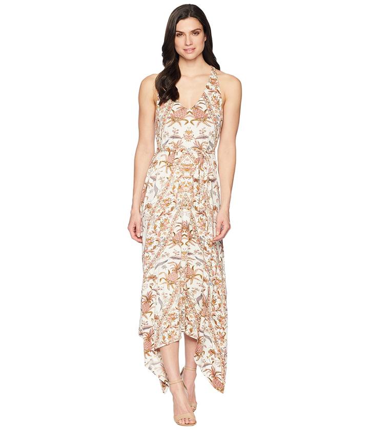 Lucky Brand V-neck Maxi Dress (multi) Women's Dress