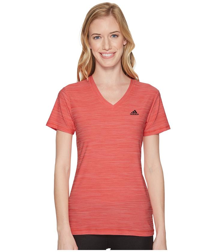 Adidas Tech Tee (real Coral) Women's T Shirt