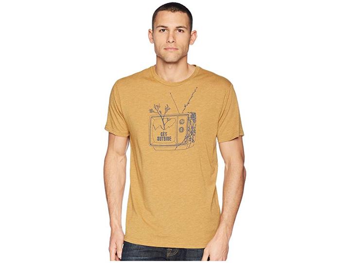 Tentree Get Outside T-shirt (golden Brown) Men's Clothing