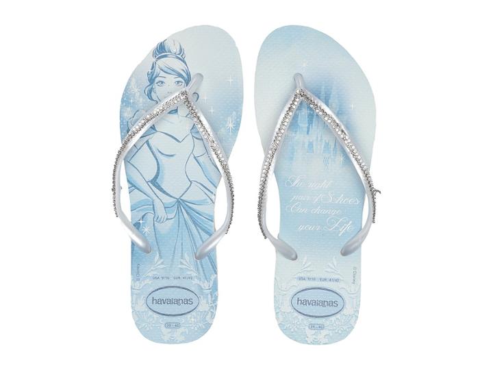 Havaianas Slim Bridal Cinderella Sandal (white/ice Cinderella) Women's Sandals