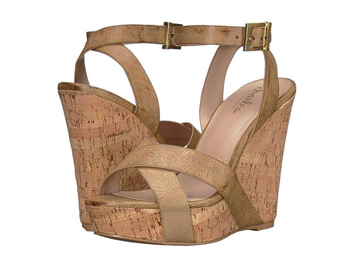 Charles By Charles David Aleck Wedge Sandal (cognac) Women's Wedge Shoes