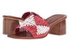 Sigerson Morrison Marnin (red/white Raffia) Women's Shoes