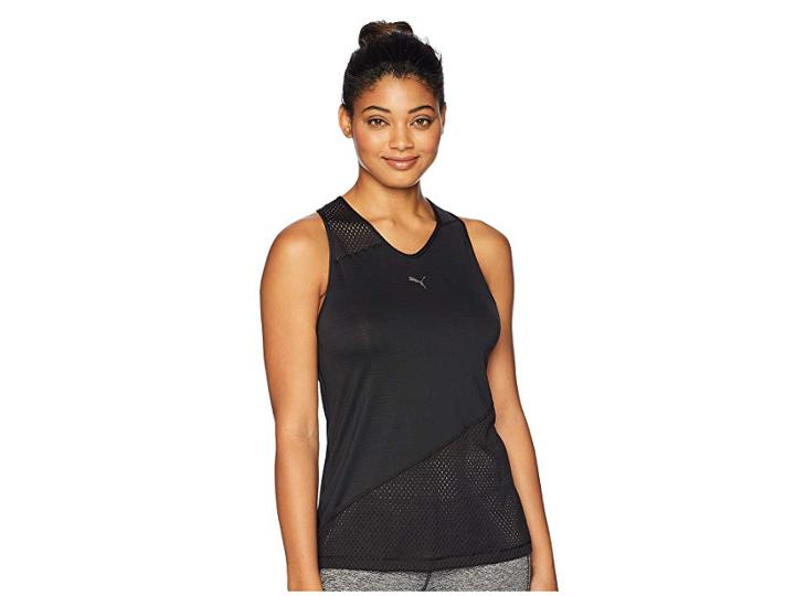 Puma A.c.e. Mesh Blocked Tank Top (black) Women's Sleeveless