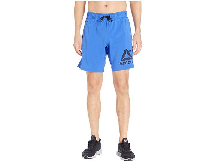Reebok Workout Ready Woven Graphic Shorts (cobalt) Men's Shorts