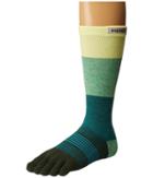 Injinji Trail Midweight Crew (evergreen) Women's Crew Cut Socks Shoes