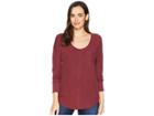 Woolrich Meadow Forks Long Sleeve Tee (tamarind) Women's Long Sleeve Pullover
