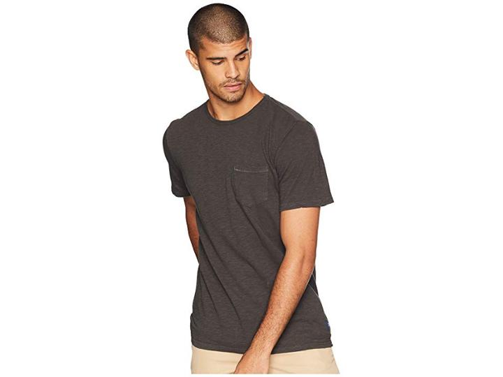 Roark Well Worn Short Sleeve Knit (charcoal) Men's Clothing