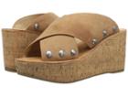 Chinese Laundry Oahu Sandal (camel Microsuede) Women's Wedge Shoes