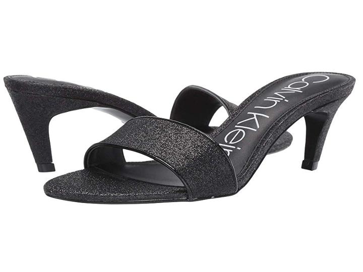 Calvin Klein Gallia (black Dusty Glitter) Women's Shoes