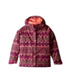 Columbia Kids Horizon Ridetm Jacket (little Kids/big Kids) (deep Blush Nordic Stripe/hot Coral) Girl's Coat