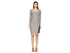 Boutique Moschino Long Sleeve Dress (checkered) Women's Dress