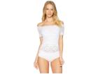 Hanky Panky Evelyn Lace Off-the-shoulder Top (white) Women's Clothing
