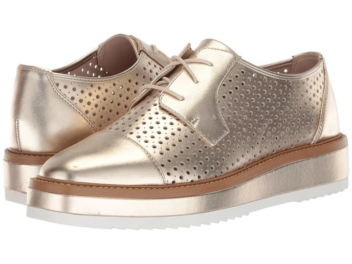 Nine West Verwin Oxford (light Gold/light Gold Metallic) Women's Shoes