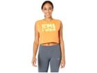Puma Sleeveless Crop Top (orange Pop) Women's Clothing