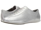 Ecco Touch Sneaker (silver Metallic) Women's Lace Up Casual Shoes