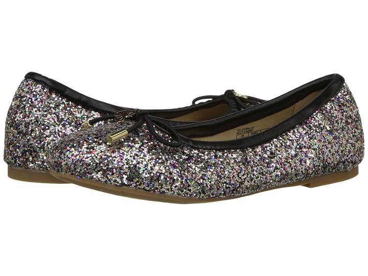 Circus By Sam Edelman Kids Felicia Ballet (little Kid/big Kid) (black Multi Chunky Glitter) Girls Shoes