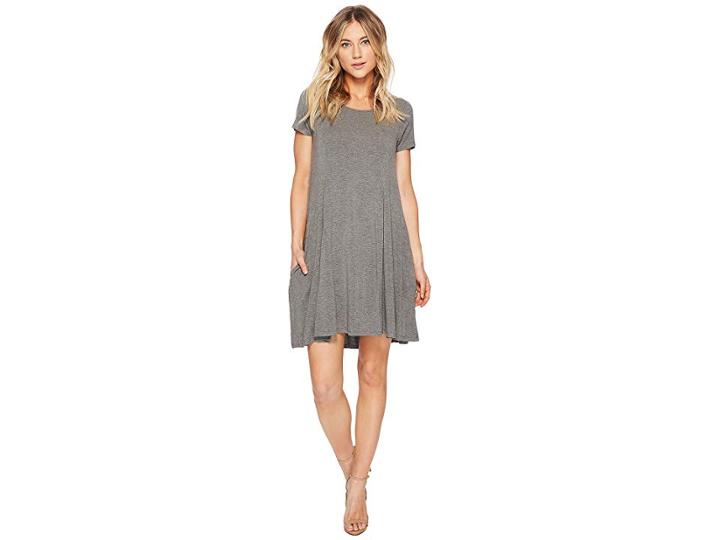 American Rose Ariana T-shirt Swing Dress (charcoal) Women's Dress