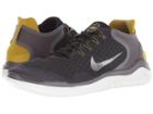 Nike Free Rn 2018 (black/metallic Pewter/peat Moss/thunder Grey) Men's Running Shoes