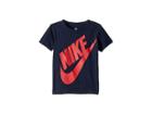 Nike Kids Jumbo Futura Tee (toddler) (obsidian/university Red) Boy's T Shirt