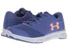 Under Armour Kids Ua Micro Rave Run (little Kid) (deep Periwinkle/white/london Orange) Girls Shoes