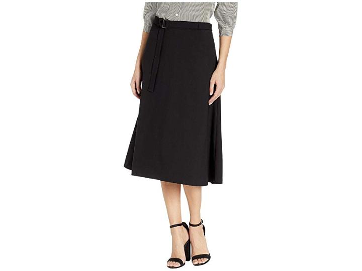 Calvin Klein A-line Lux Skirt (black) Women's Skirt