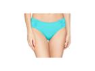 Tommy Bahama Pearl High-waist Side-shirred Bikini Bottom (ming Jade) Women's Swimwear