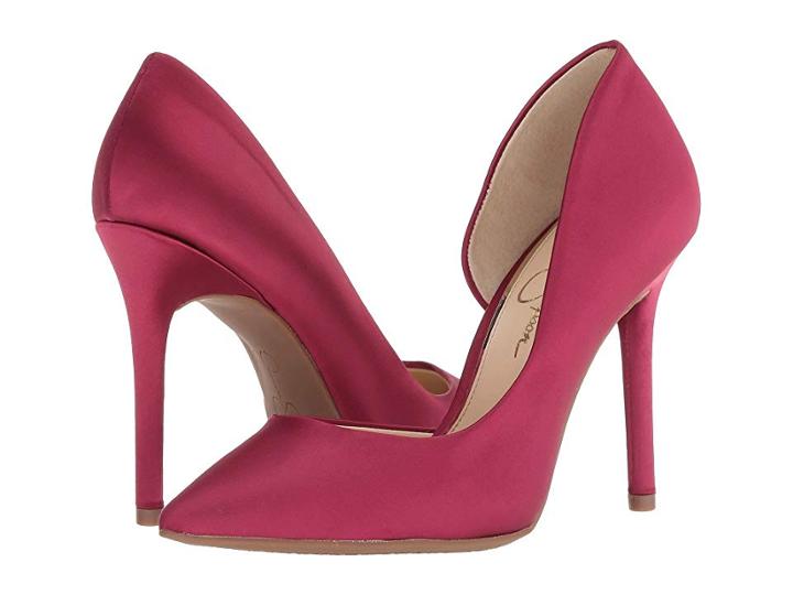 Jessica Simpson Lucina (sangria Crytal Satin) Women's Shoes