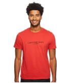 Calvin Klein Jeans Old School Logo Crew Neck Tee (red Clash) Men's T Shirt